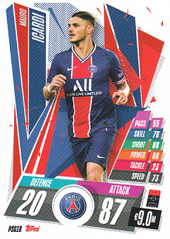 Mauro Icardi Paris Saint-Germain 2020/21 Topps Match Attax CL #PSG18
